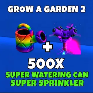 500 super watering can and super sprinkler