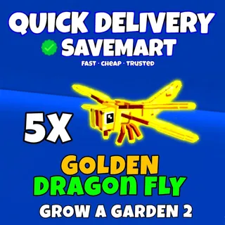 5x golden dragonfly 