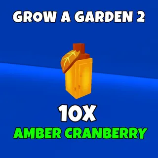 10x amber cranberry