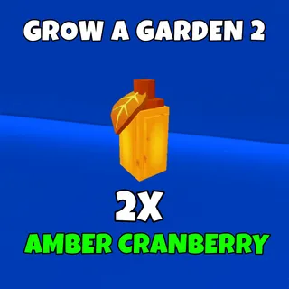2x amber cranberry 