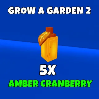 5x amber cranberry