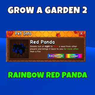 Rainbow red panda