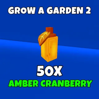 50x amber cranberry