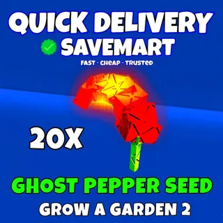 20x ghost pepper seed