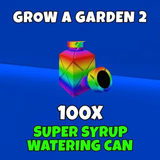 100x super syrup watering can