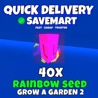 40x rainbow seed grow a garden 2
