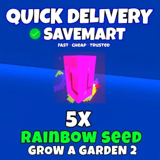 5x rainbow seed grow a garden 2