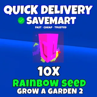 10x rainbow seed grow a garden 2