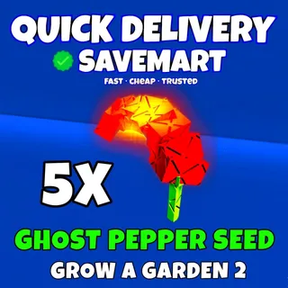 5x Ghost pepper seed