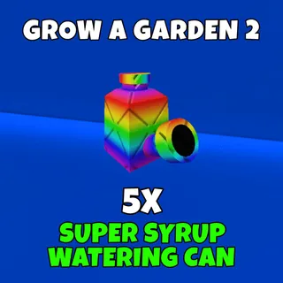 5x Super syrup watering can