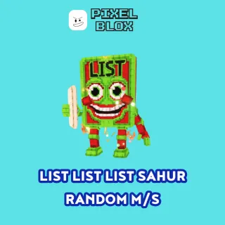 List List List Sahur - Random M/s