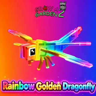 Rainbow Golden Dragonfly | Grow A Garden 2