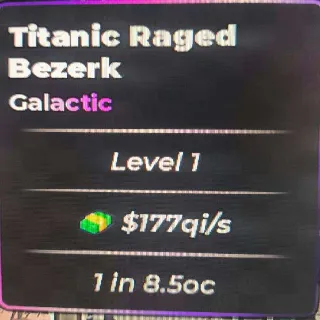ANIME DICE - TITANIC RAGED BEZERK | GALACTIC | RAW UNIT