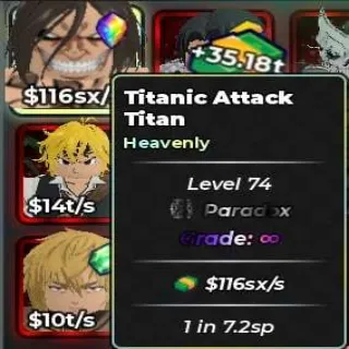 ANIME DICE - TITANIC ATTACK TITAN