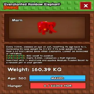 RAINBOW HATCHED ELEPHANT / RBH ELEPHANT 🐘