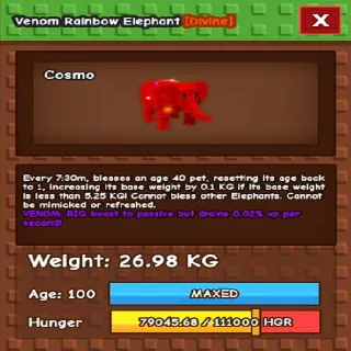 26.98KG RBH ELEPHANT