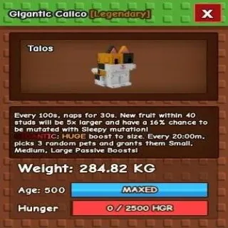 HUGE CALICO