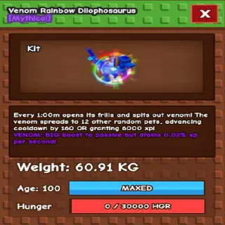 HUGE VENOM RBH DILO 60KG