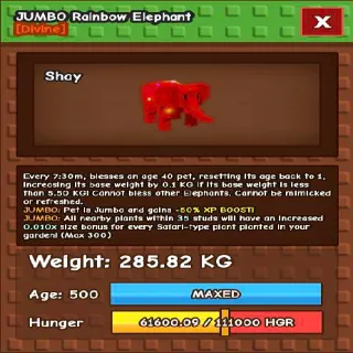 285.82KG RBH ELEPHANT / RAINBOW HATCHED ELEPHANT [FAST DELIVERY⚡]