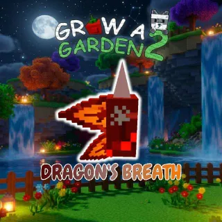 100x DRAGON'S BREATH - GROW A GARDEN 2 / GAG 2