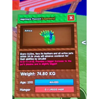 Colossal nm peacock 15 sec no toy