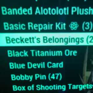25 x Beckets Belongings