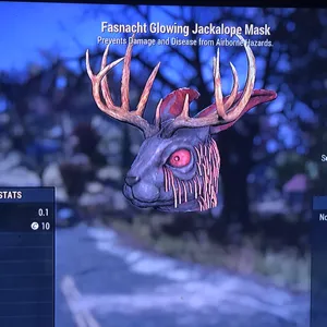Glowing Jackalope Mask