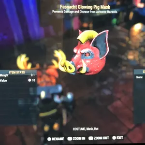 Glowing Pig mask