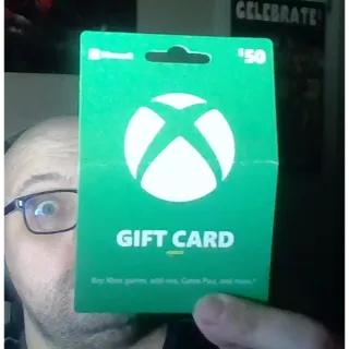 $50.00 USD Xbox Gift Card