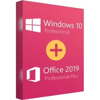 Windows 10 Pro + Office 2019 pro plus digital version -