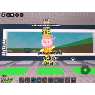 Gold Chicleteirina Bicicleteirina