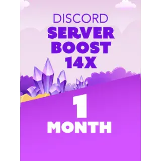 14 Server Boost Discord 1 Month