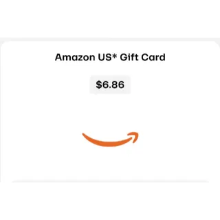 DigitalProduct | $6.86 USD Amazon Gift Card | US | Instant Delivery