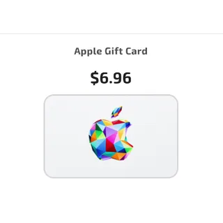 $6.96 USD Apple | US | Instant delivery