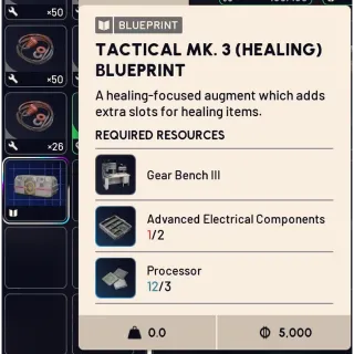  Arc Raiders Tactical Mk 3 (healing) blueprint