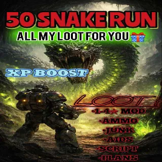 50 SNAKE RUN (2X LOOT,XP