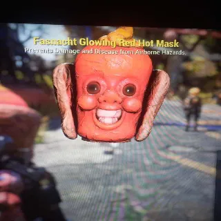 GLOWING RED HOT MASK