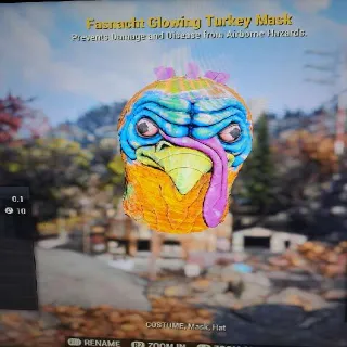 GLOWING TURKEY MASK