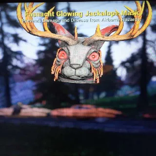 GLOWING JACKALOPE MASK