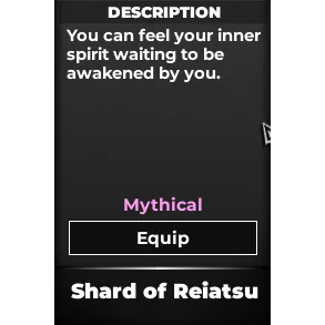 Shard Of Reiatsu | Type Soul | Type://Soul