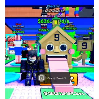 Esok Sekolah 636.23Qd/s | Escape Tsunami For Brainrots!