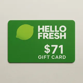 $71 HelloFresh Gift Card (6x Meals) - INSTANT DIGITAL CODE