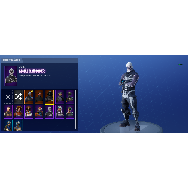 hot fortnite account with skull trooper reaper axe - reaper axe fortnite