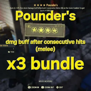 Pounder's x3