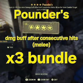 Pounder's x3