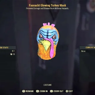 Glowing Turkey Mask