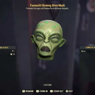 Glowing Alien Mask