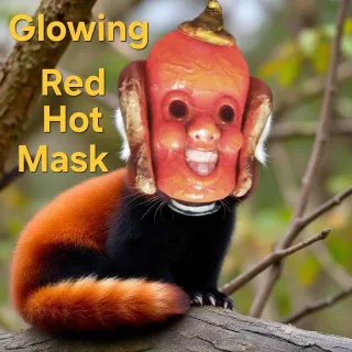 Glowing Red Hot Mask