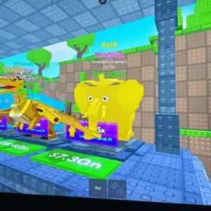 Gold strawberry elephant