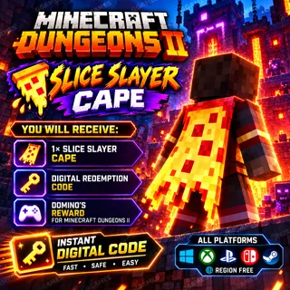 Minecraft Dungeons 2 - Slice Slayer Cape Code
